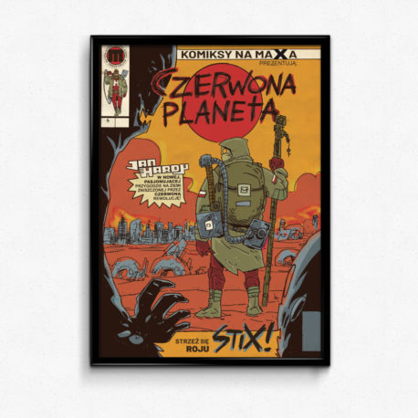 jan hardy czerwona planeta, komiks, print