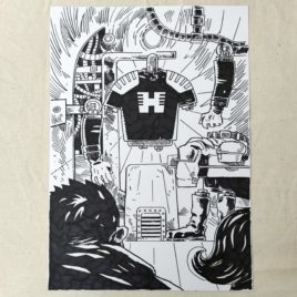 Jan Hardy – Żołnierz Wyklęty 1 Oryginalna plansza komiksowa A3, unikat!